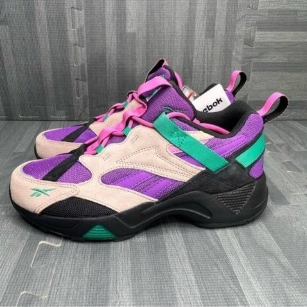 Reebok Aztrek 96 Adventure Sneakers Grey/Emerald Women Size 8
